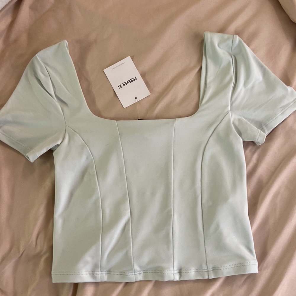 Teal shirt